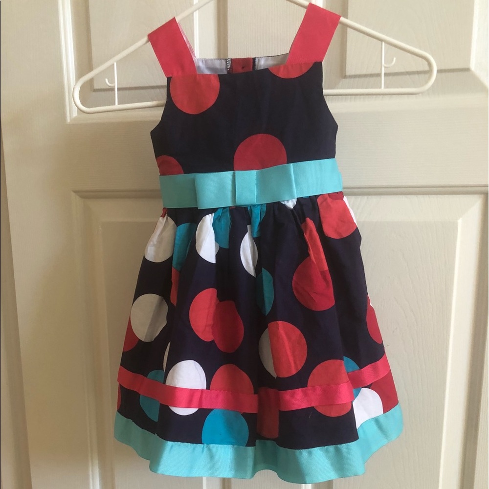 Sweetheart Rose polka dot dress with bow
